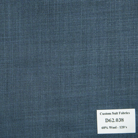 [ Hết hàng ] D62.038 Kevinlli V4 - Vải Suit 60% Wool - Xanh Navy Trơn
